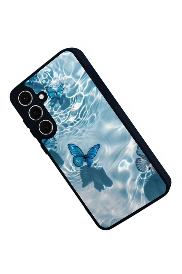 Samsung Galaxy A16 Uyumlu Kelebek Tasarımlı Glossy Premium Kılıf