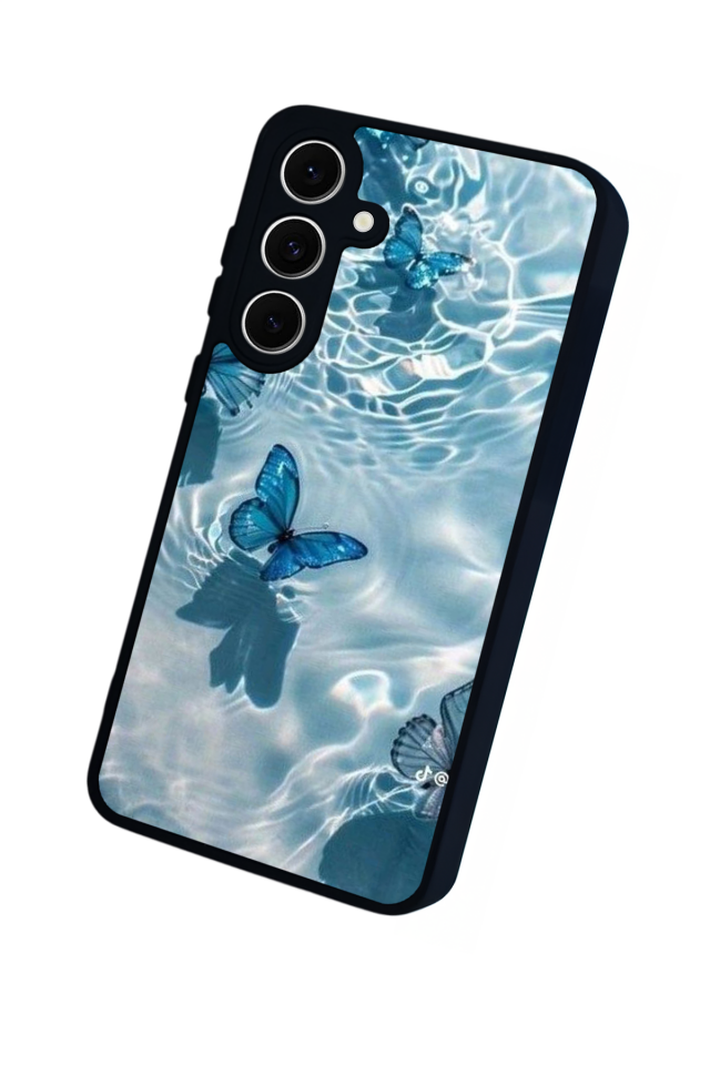 Samsung Galaxy A16 Uyumlu Kelebek Tasarımlı Glossy Premium Kılıf