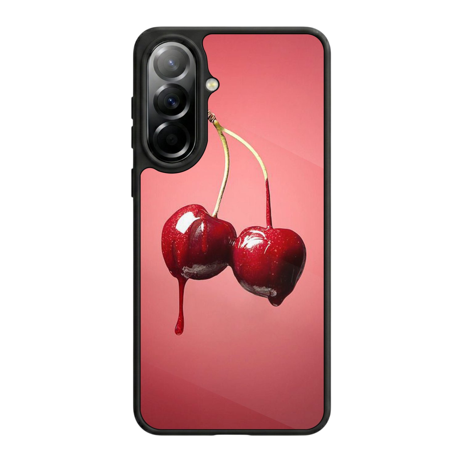 Samsung Galaxy A37 Uyumlu Kiraz Tasarımlı Glossy Premium Kılıf