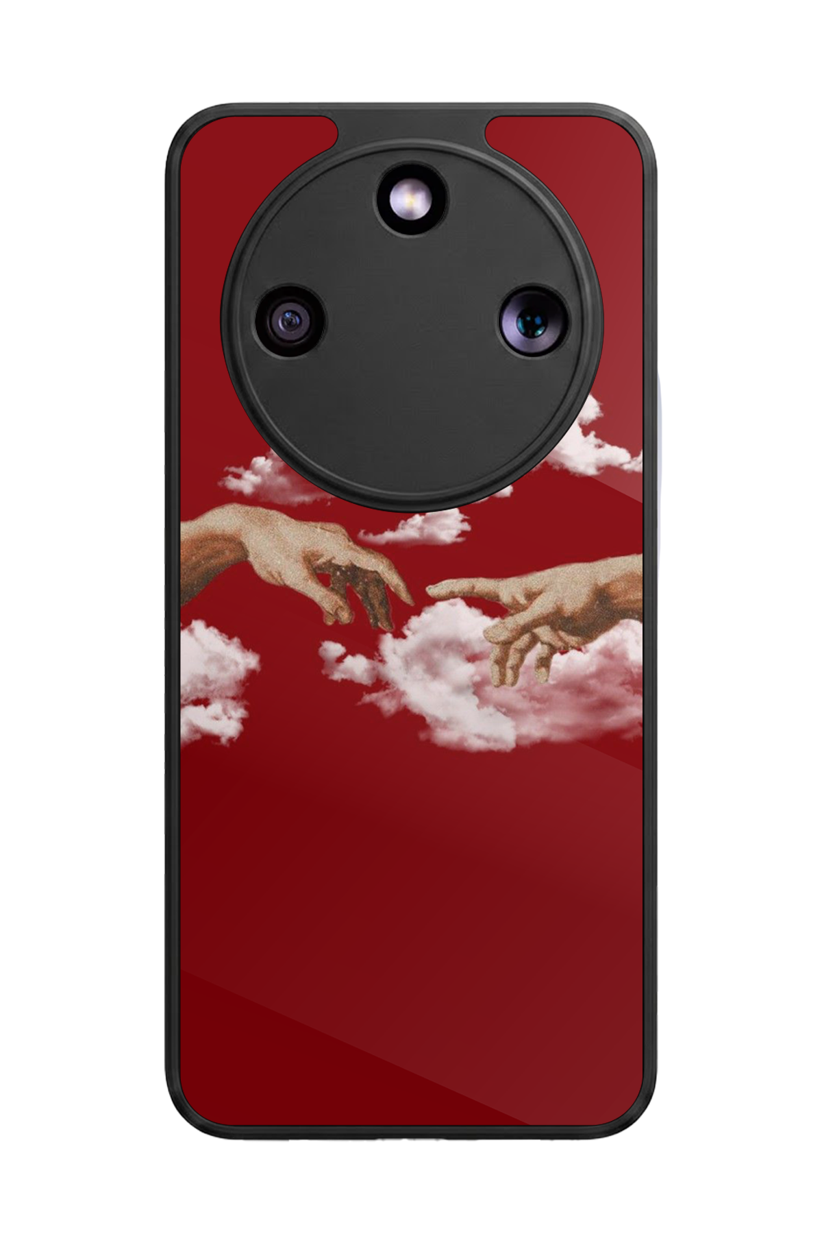 Honor Magic 8 Lite Uyumlu Kirmizi Tasarımlı Glossy Premium Kılıf