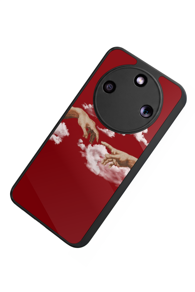 Honor Magic 8 Lite Uyumlu Kirmizi Tasarımlı Glossy Premium Kılıf