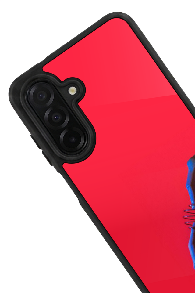 Samsung Galaxy A36 Uyumlu Kirmizi Tasarımlı Glossy Premium Kılıf
