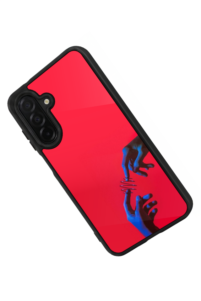 Samsung Galaxy A36 Uyumlu Kirmizi Tasarımlı Glossy Premium Kılıf