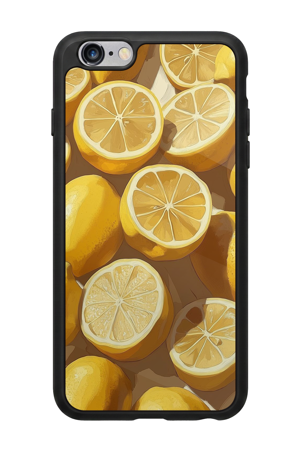 iPhone 6s Plus Uyumlu Limon Tasarımlı Glossy Premium Kılıf