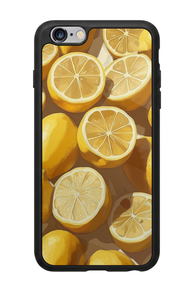 iPhone 6s Plus Uyumlu Limon Tasarımlı Glossy Premium Kılıf