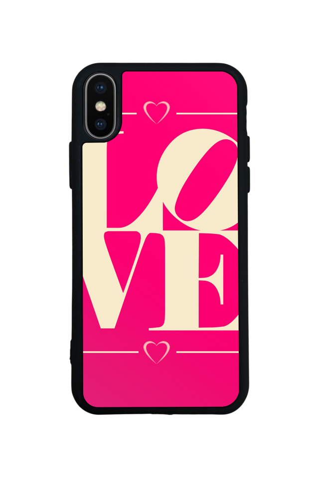 iPhone XS Max Uyumlu Love Tasarımlı Glossy Premium Kılıf