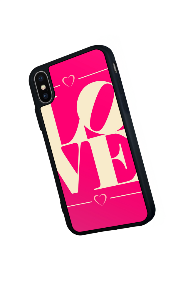 iPhone XS Max Uyumlu Love Tasarımlı Glossy Premium Kılıf