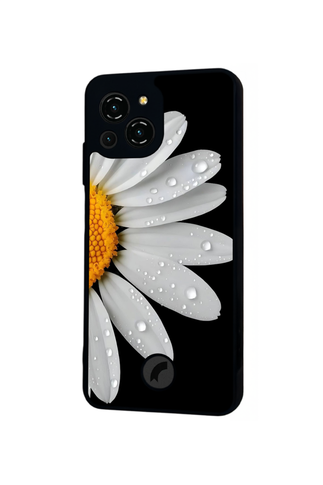 Reeder S23 Pro Max Uyumlu Papatya Tasarımlı Glossy Premium Kılıf