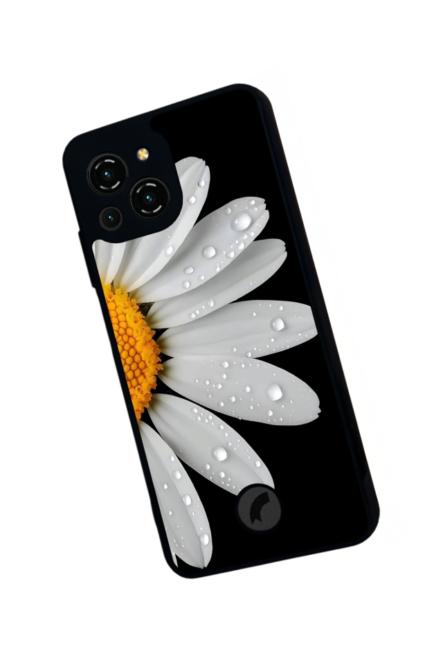 Reeder S23 Pro Max Uyumlu Papatya Tasarımlı Glossy Premium Kılıf