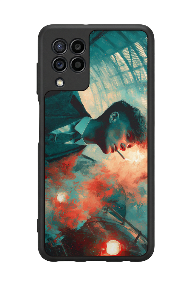 Samsung Galaxy M32 Uyumlu Peaky Blinders Tasarımlı Glossy Premium Kılıf