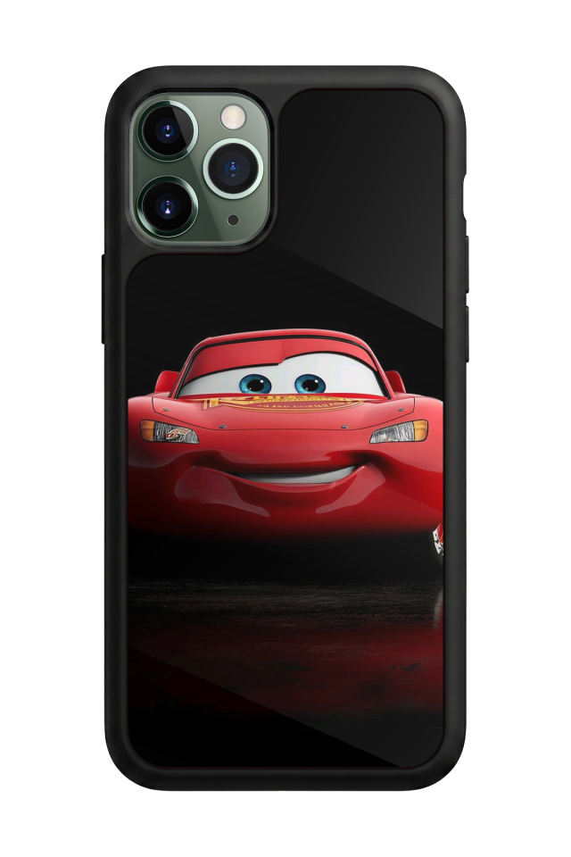 iPhone 11 Pro Max Uyumlu Şimsek McQueen Tasarımlı Glossy Premium Kılıf