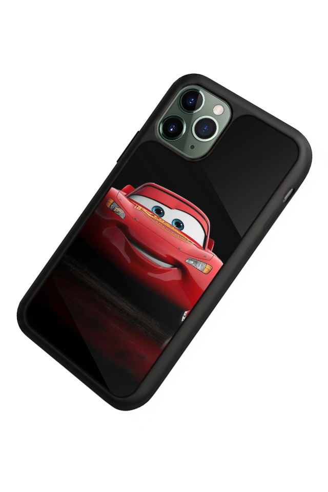 iPhone 11 Pro Max Uyumlu Şimsek McQueen Tasarımlı Glossy Premium Kılıf