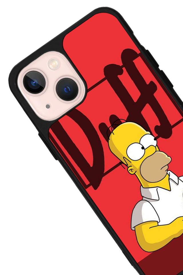 iPhone 14 Plus Uyumlu The Simpsons Tasarımlı Glossy Premium Kılıf