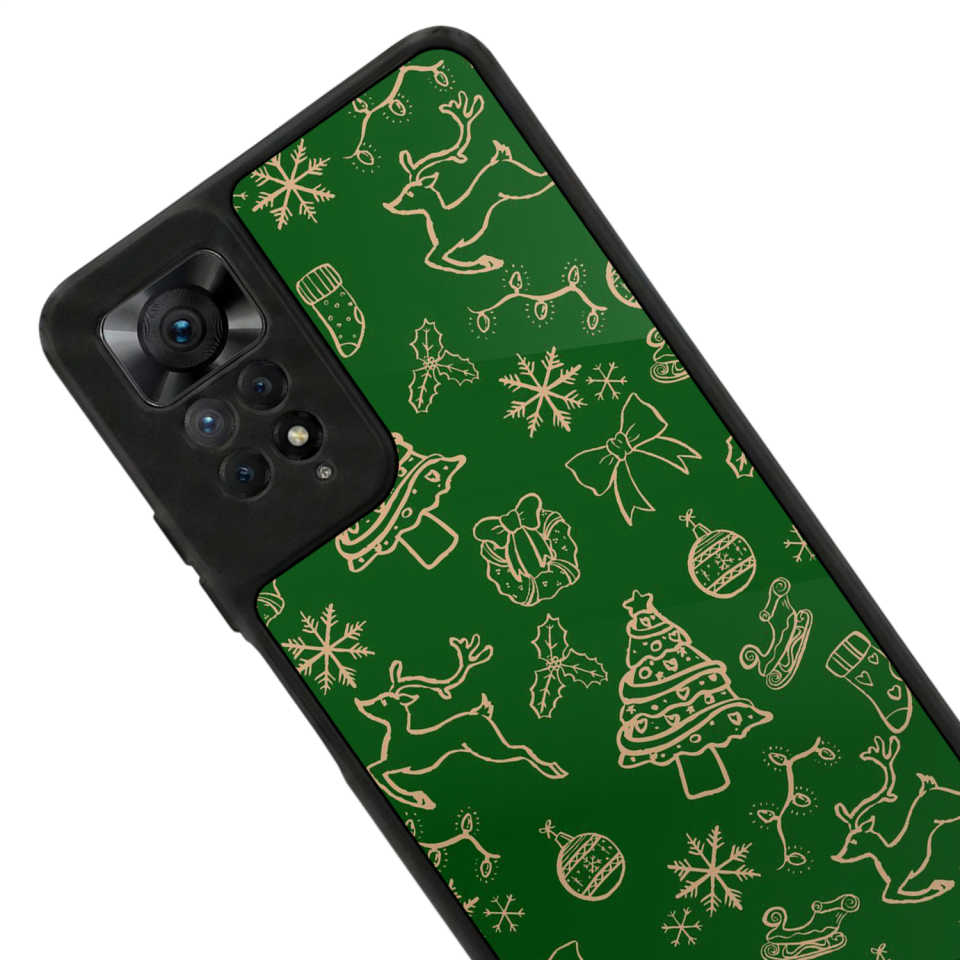 Xiaomi Redmi Note 12 Pro Uyumlu Yilbasi Christmas Tasarımlı Glossy Premium Kılıf