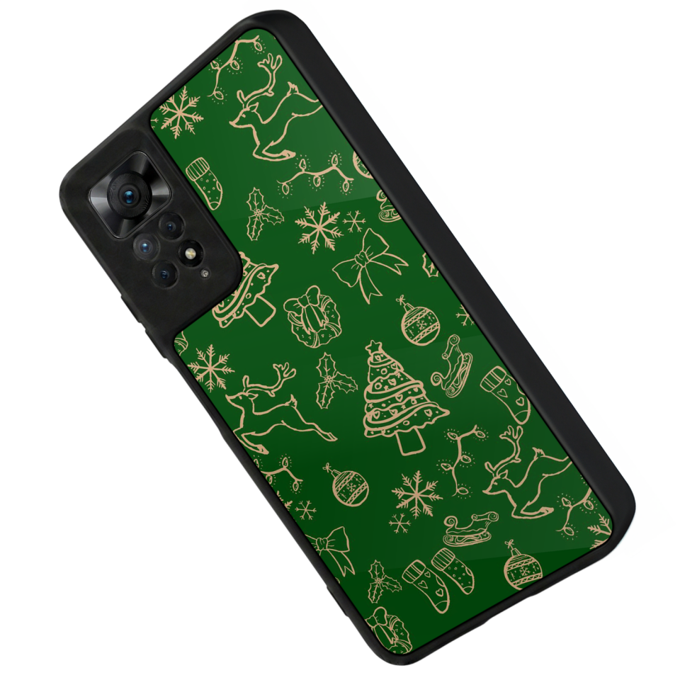 Xiaomi Redmi Note 12 Pro Uyumlu Yilbasi Christmas Tasarımlı Glossy Premium Kılıf