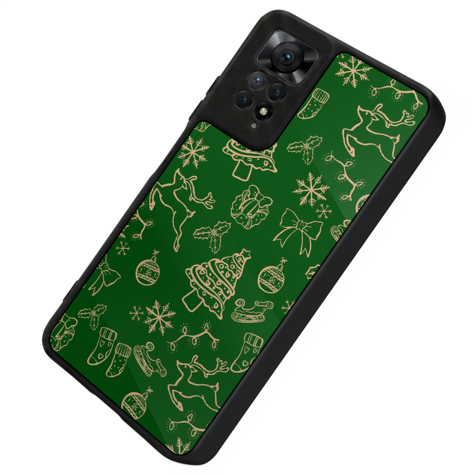 Xiaomi Redmi Note 12 Pro Uyumlu Yilbasi Christmas Tasarımlı Glossy Premium Kılıf