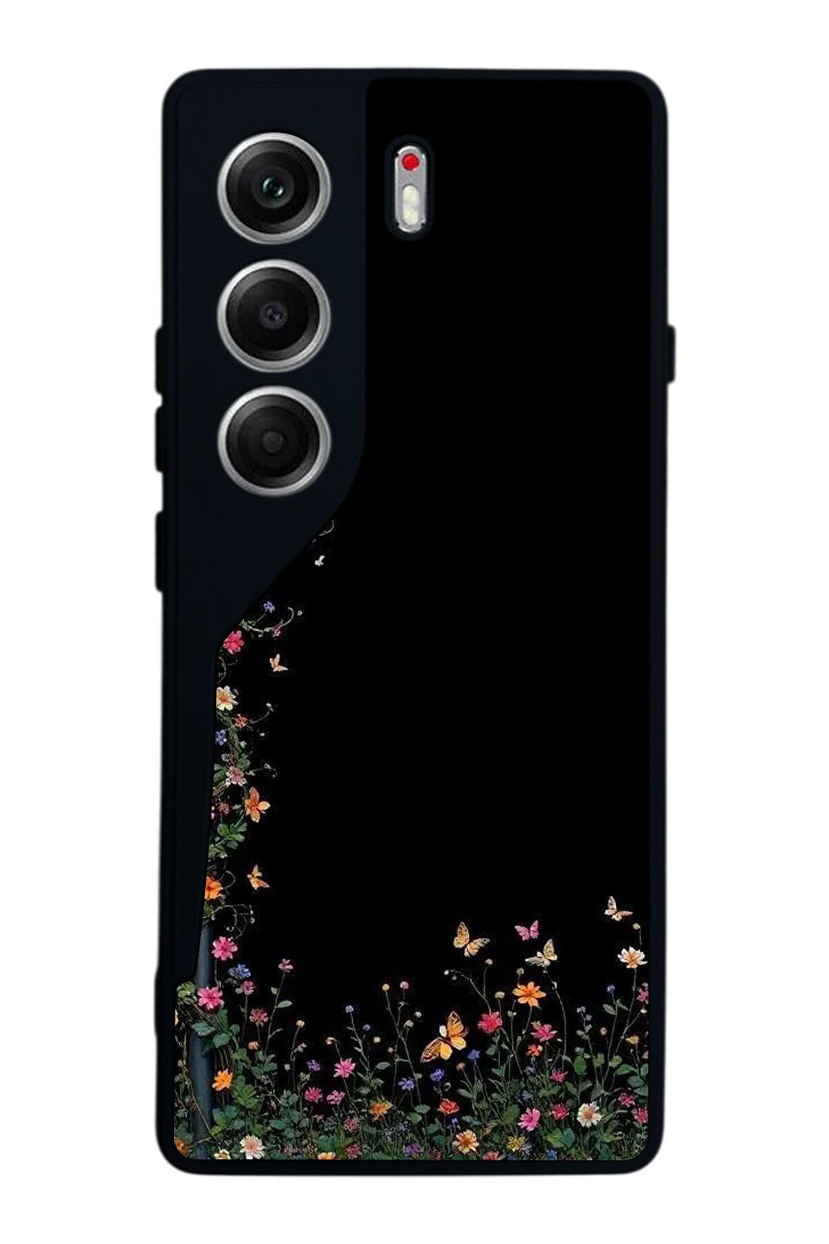 Tecno Camon 40 Uyumlu Floral Tasarımlı Glossy Premium Kılıf