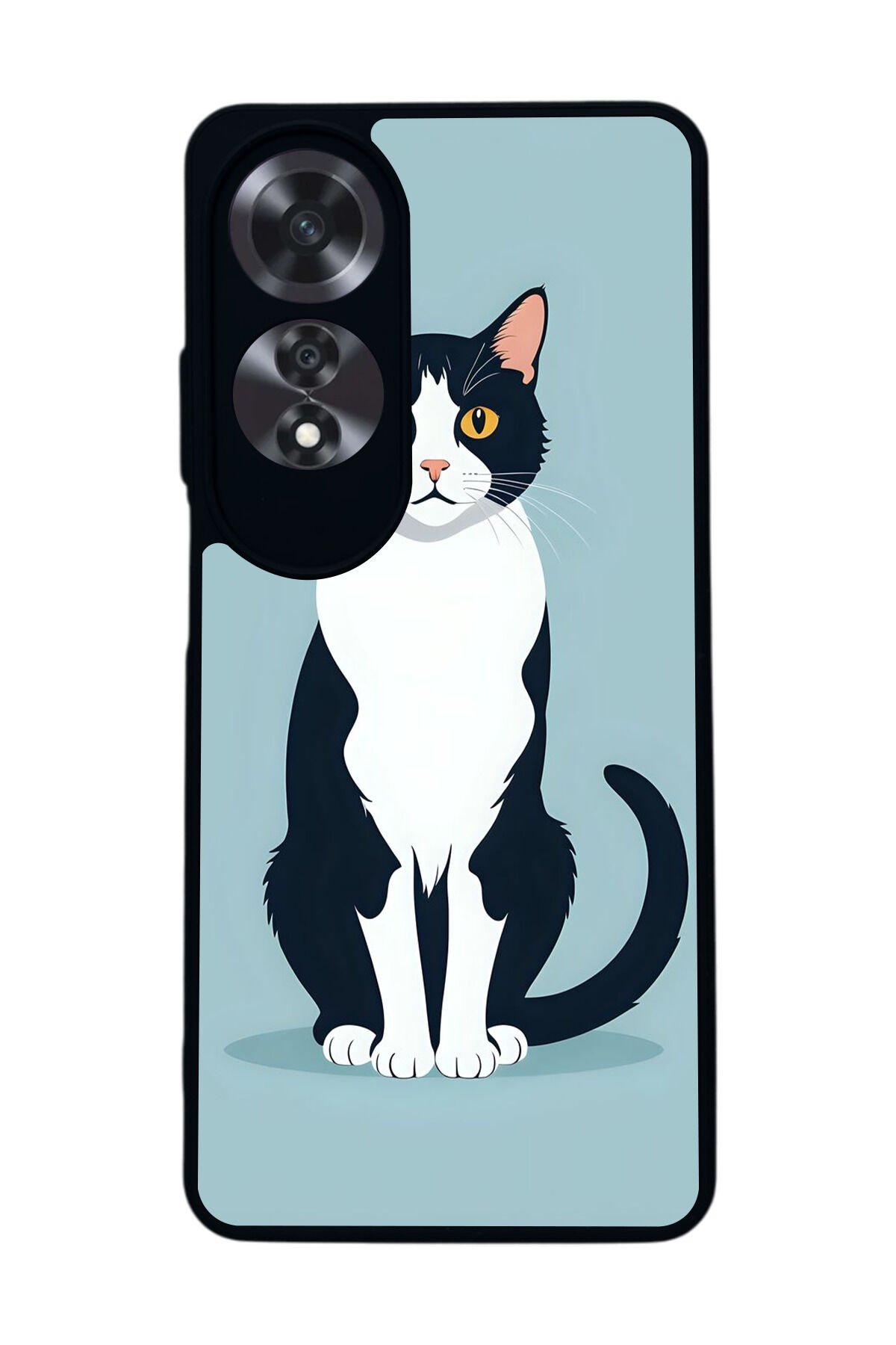 Oppo A60 Mat Siyah uyumlu Kılıf – Yumuşak Silikon, Koruyucu, Şok Emici Kapak