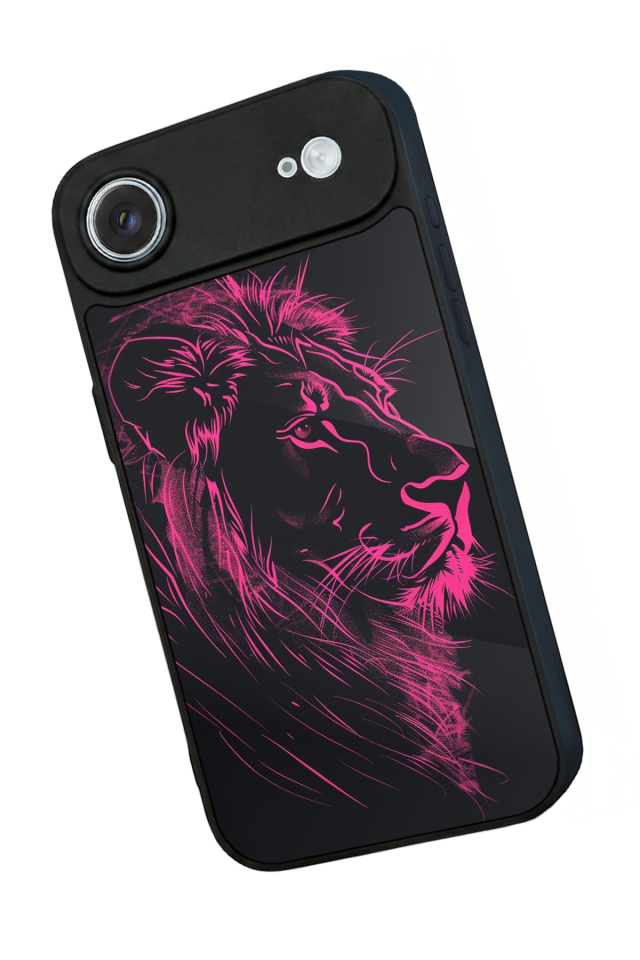 iPhone 17 Air Uyumlu Aslan Tasarımlı Glossy Premium Kılıf