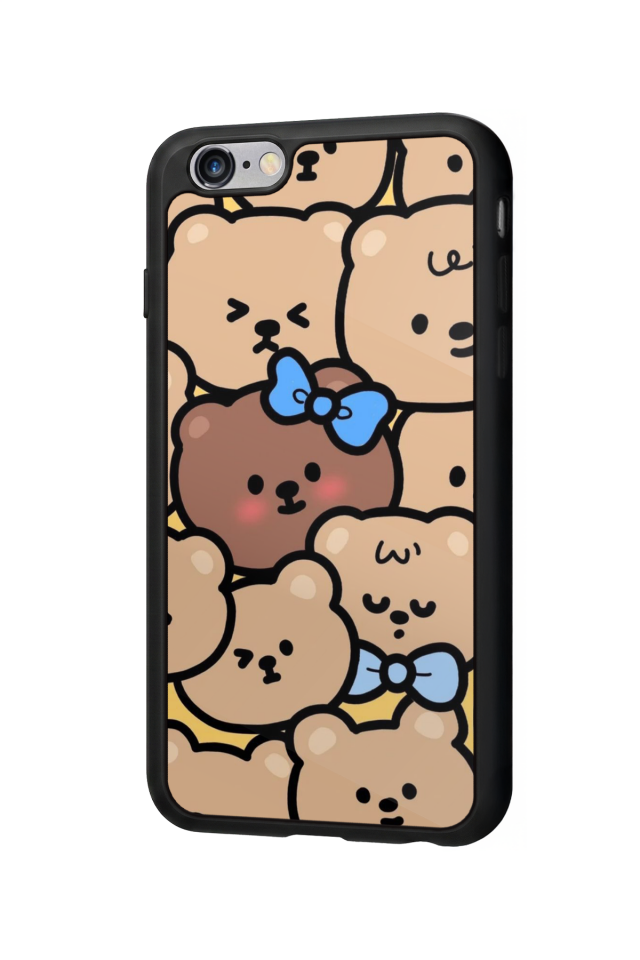 iPhone 6 Plus Uyumlu Ayı Tasarımlı Glossy Premium Kılıf