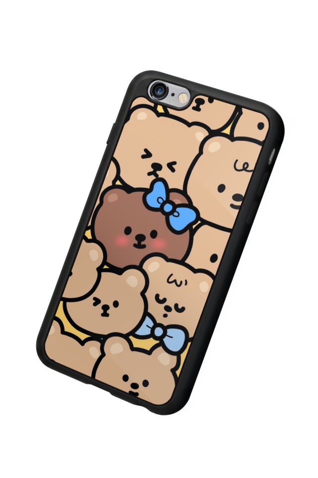 iPhone 6 Plus Uyumlu Ayı Tasarımlı Glossy Premium Kılıf