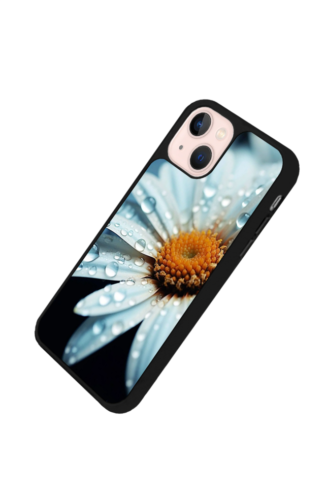 iPhone 15 Uyumlu Cicek Tasarımlı Glossy Premium Kılıf
