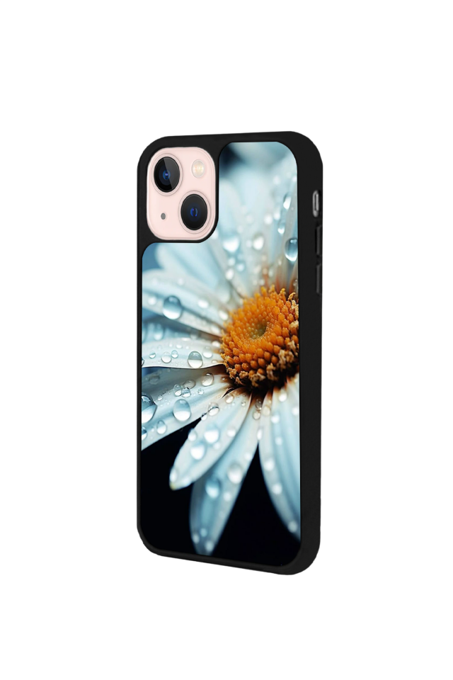 iPhone 15 Uyumlu Cicek Tasarımlı Glossy Premium Kılıf