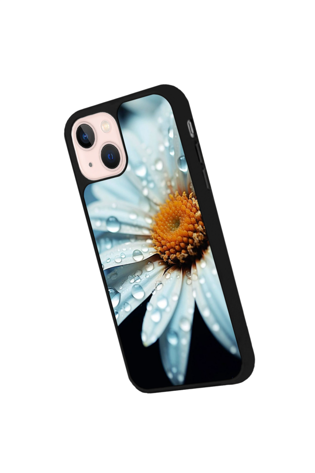iPhone 15 Uyumlu Cicek Tasarımlı Glossy Premium Kılıf