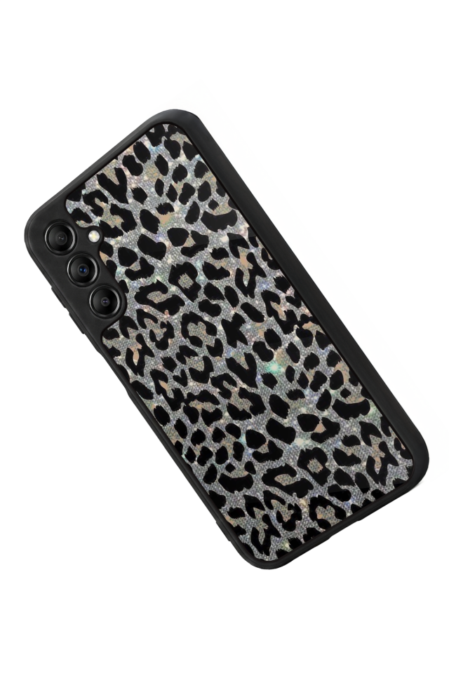 Samsung Galaxy A14 Uyumlu Hologram Leopar Tasarımlı Glossy Premium Kılıf