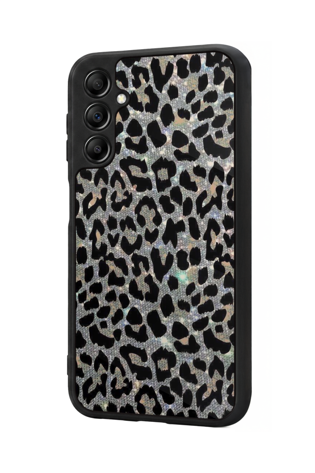 Samsung Galaxy A14 Uyumlu Hologram Leopar Tasarımlı Glossy Premium Kılıf