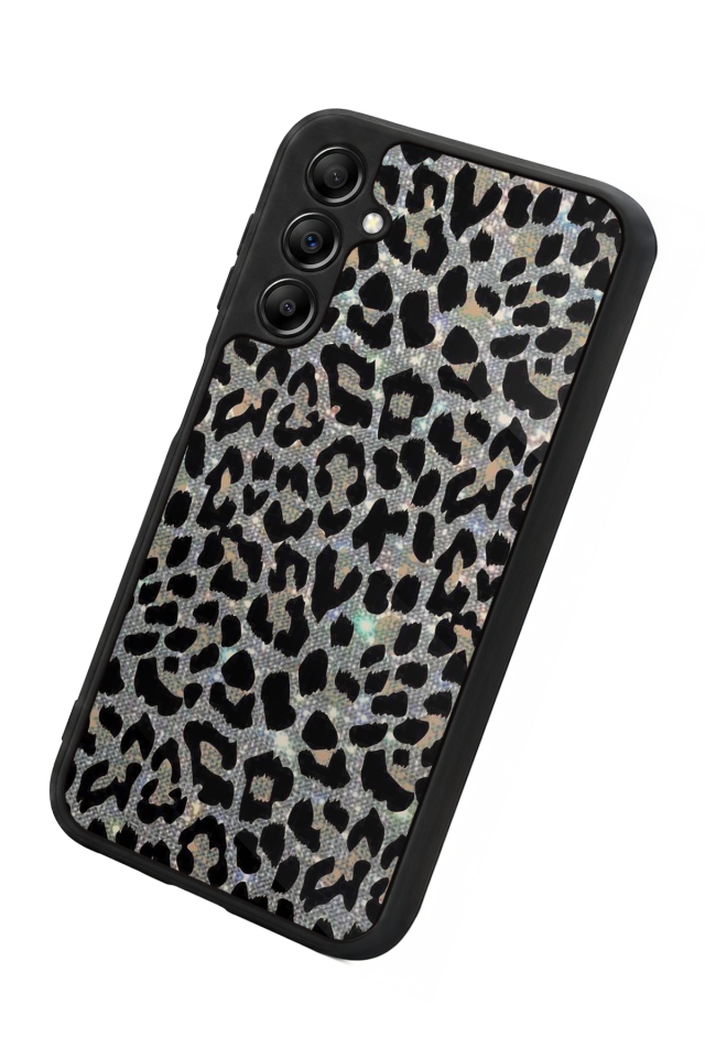 Samsung Galaxy A14 Uyumlu Hologram Leopar Tasarımlı Glossy Premium Kılıf