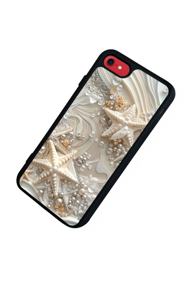 iPhone 8 Uyumlu  İnci Tasarımlı Glossy Premium Kılıf