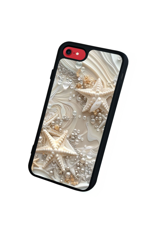 iPhone 8 Uyumlu  İnci Tasarımlı Glossy Premium Kılıf