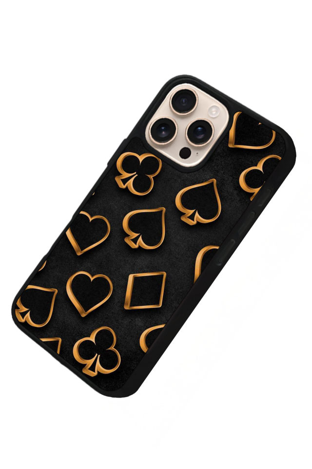 iPhone 14 Pro Uyumlu Kart Tasarımlı Glossy Premium Kılıf