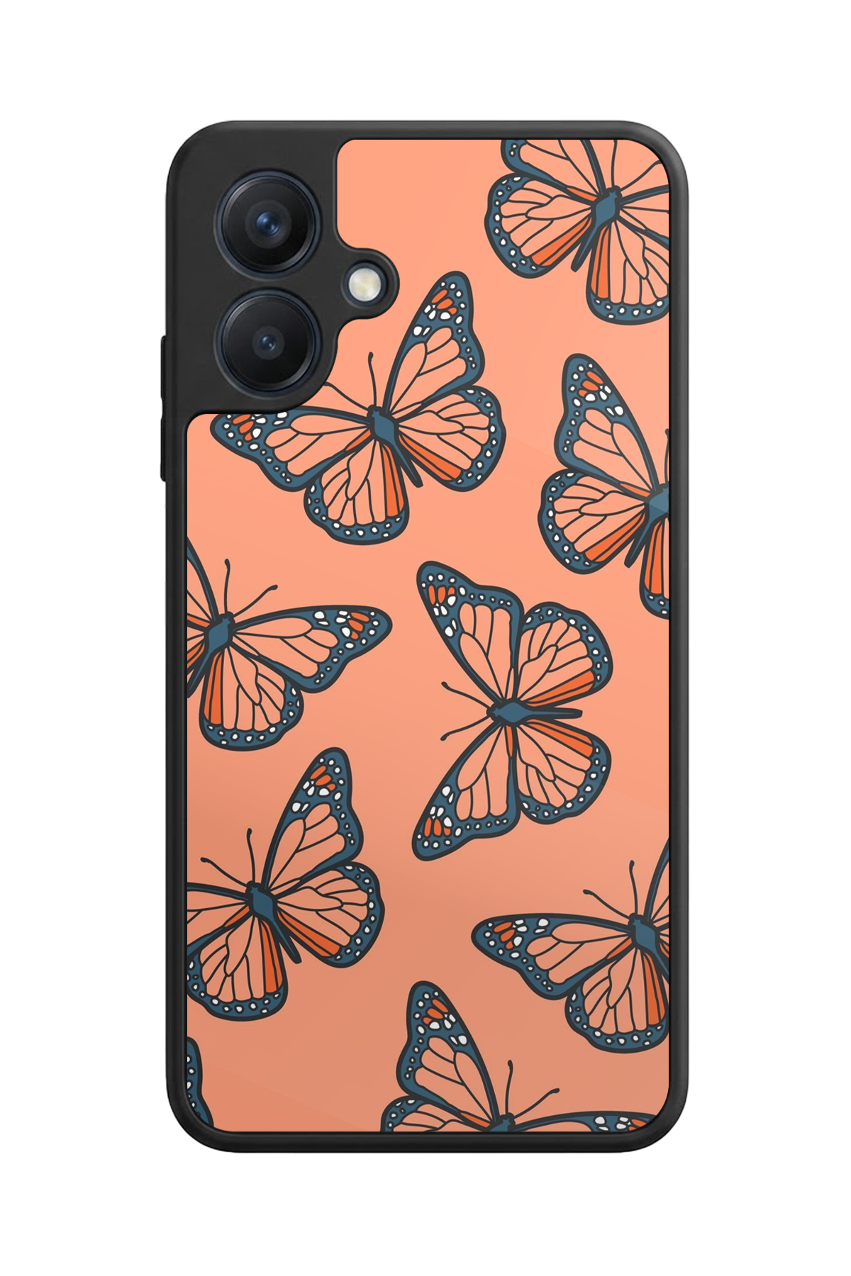 Samsung Galaxy A07 Uyumlu Kelebek Tasarımlı Glossy Premium Kılıf