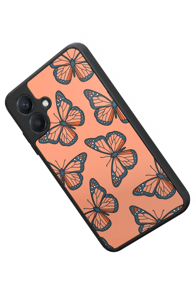 Samsung Galaxy A07 Uyumlu Kelebek Tasarımlı Glossy Premium Kılıf