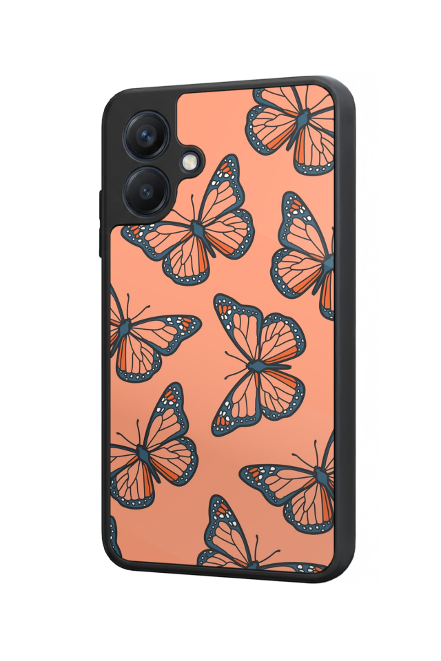 Samsung Galaxy A07 Uyumlu Kelebek Tasarımlı Glossy Premium Kılıf