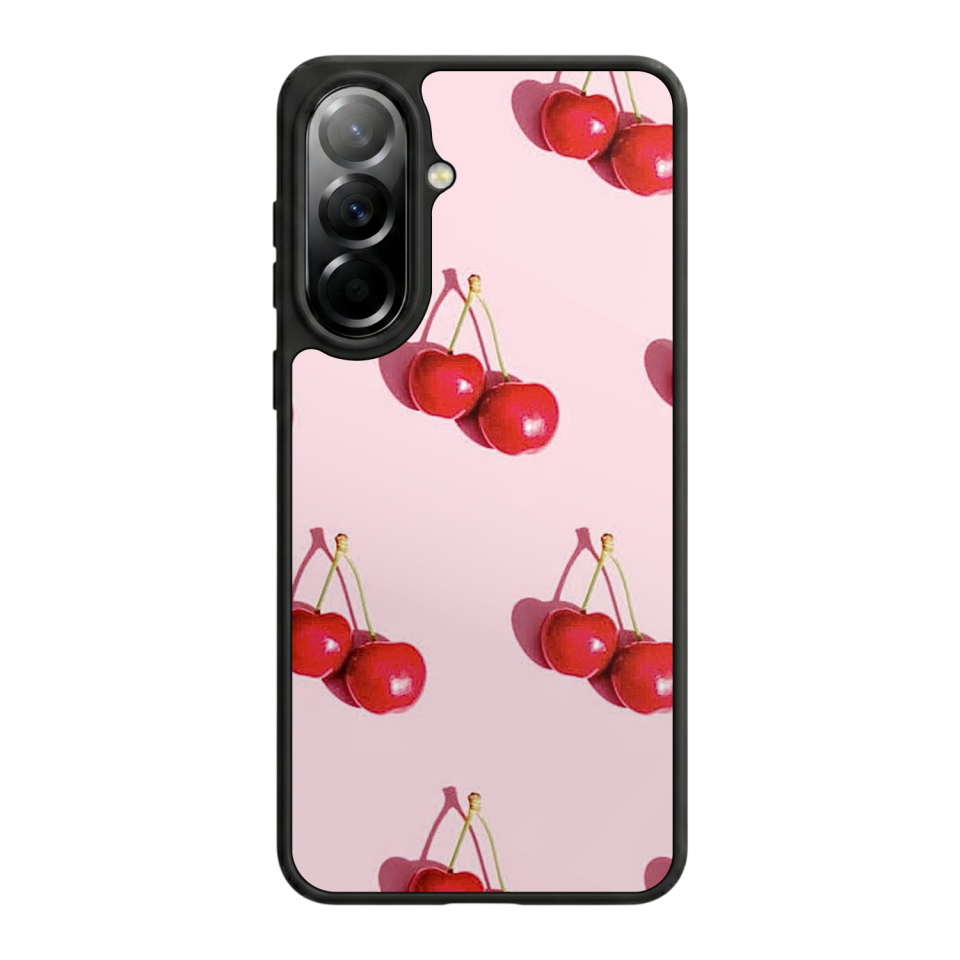 Samsung Galaxy A37 Uyumlu Kiraz Tasarımlı Glossy Premium Kılıf