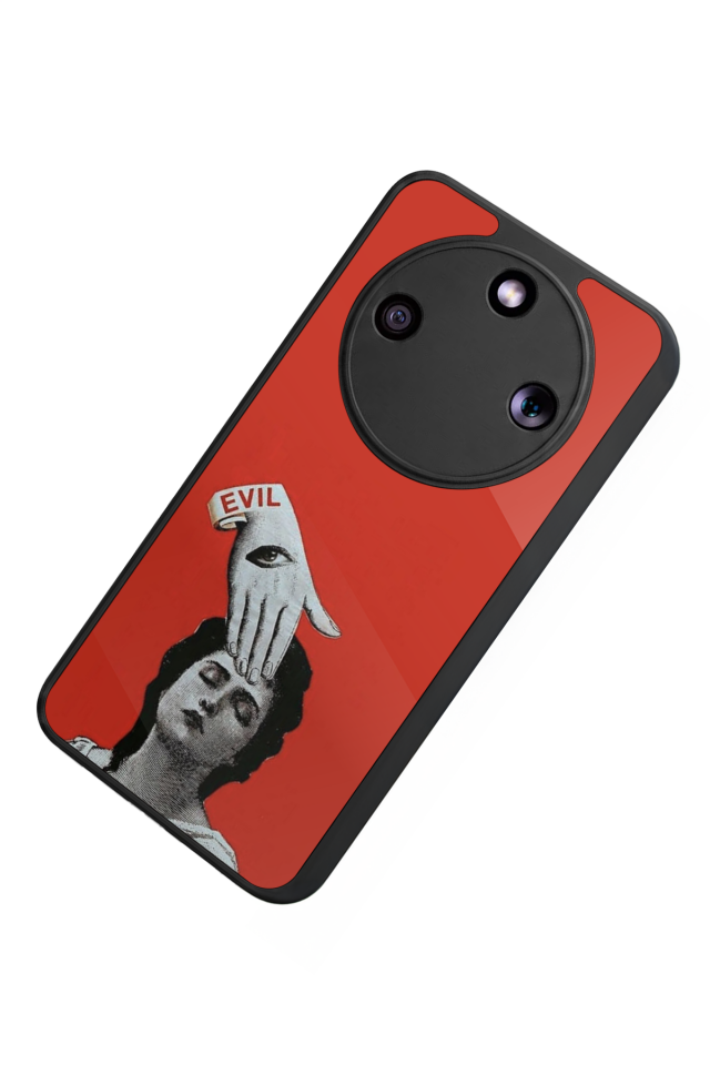 Honor Magic 8 Lite Uyumlu Kirmizi Tasarımlı Glossy Premium Kılıf