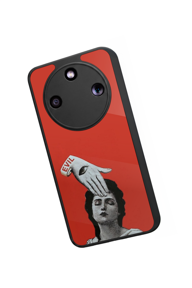 Honor Magic 8 Lite Uyumlu Kirmizi Tasarımlı Glossy Premium Kılıf