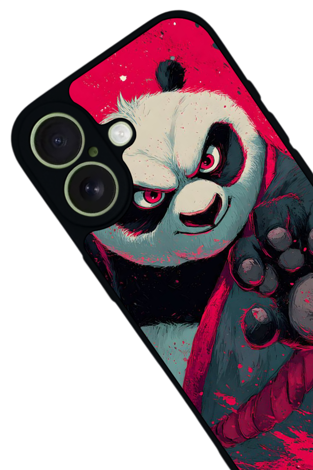 iPhone 17 Uyumlu Kung Fu Panda Tasarımlı Glossy Premium Kılıf