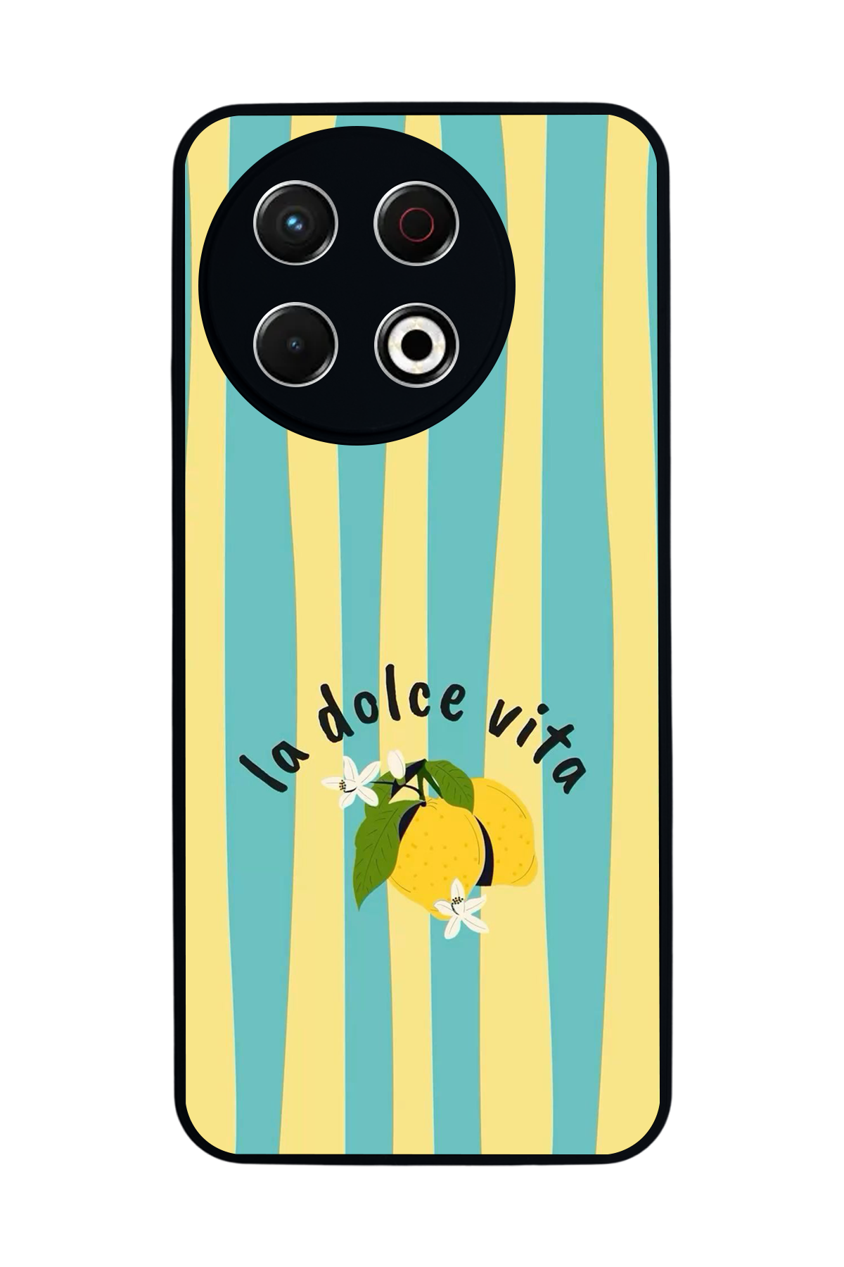 Tecno Spark 30 Pro Uyumlu Limon Tasarımlı Glossy Premium Kılıf