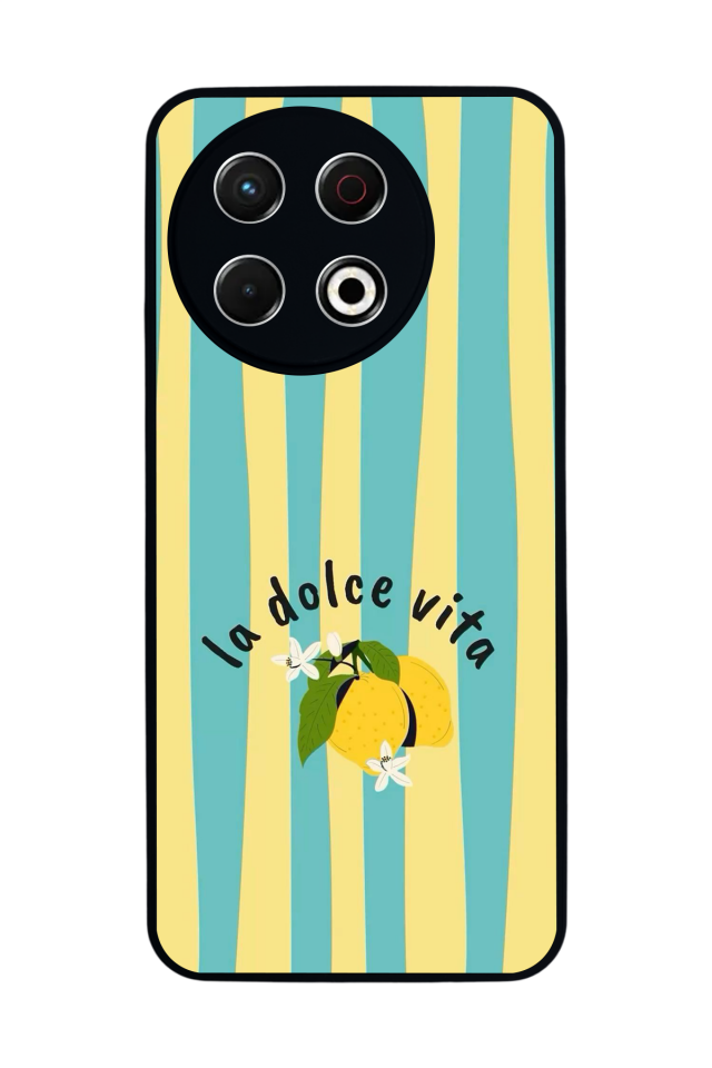 Tecno Spark 30 Pro Uyumlu Limon Tasarımlı Glossy Premium Kılıf