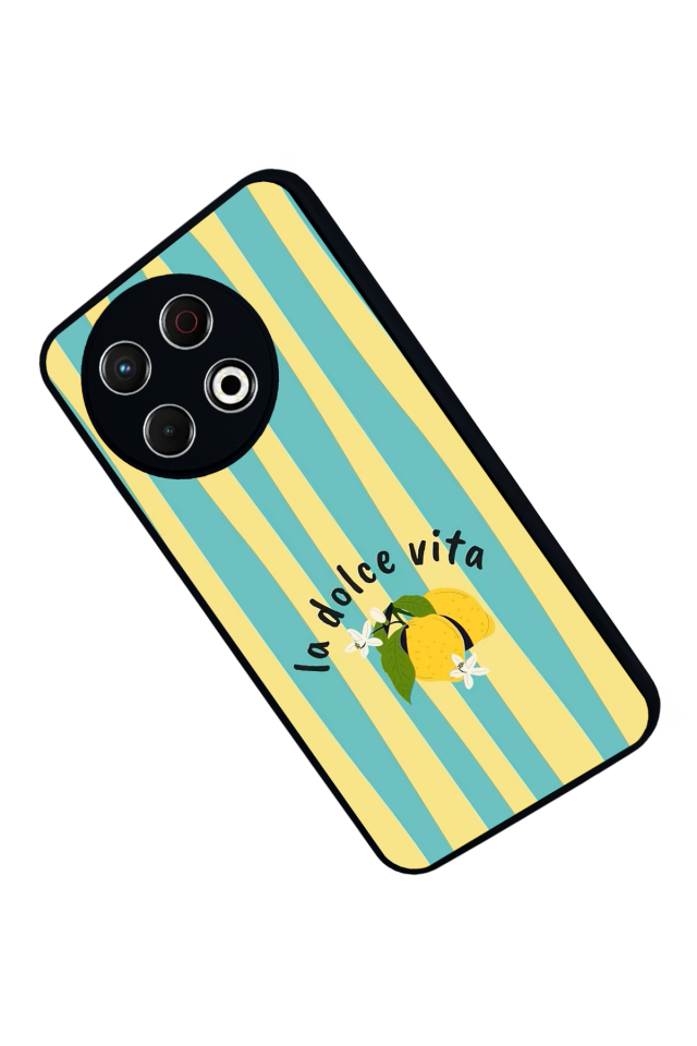 Tecno Spark 30 Pro Uyumlu Limon Tasarımlı Glossy Premium Kılıf