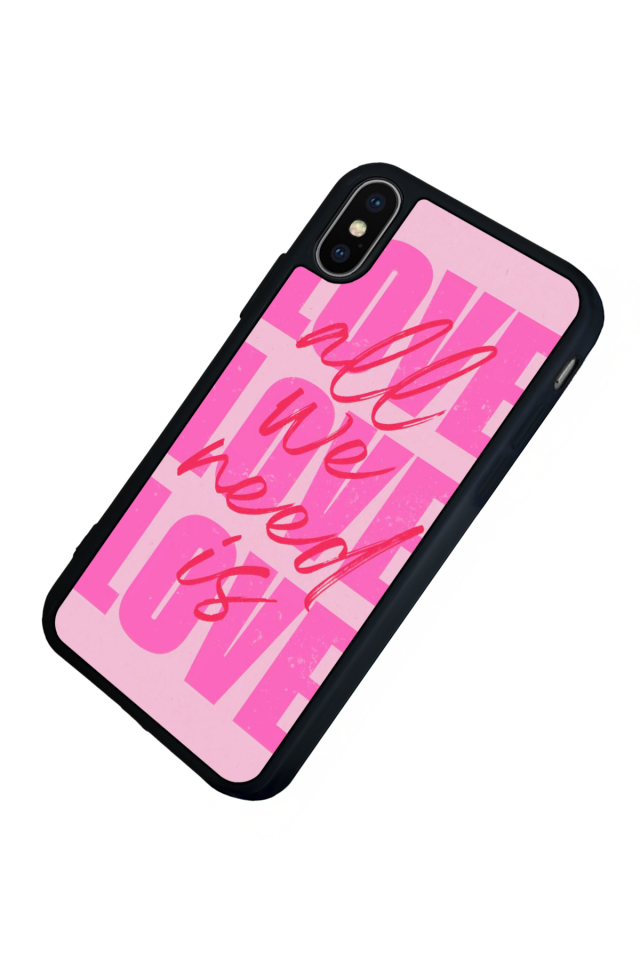 iPhone XS Max Uyumlu Love Tasarımlı Glossy Premium Kılıf