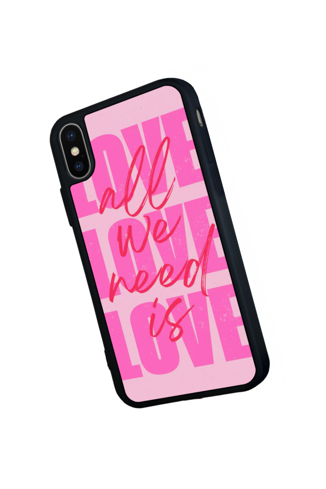 iPhone XS Max Uyumlu Love Tasarımlı Glossy Premium Kılıf