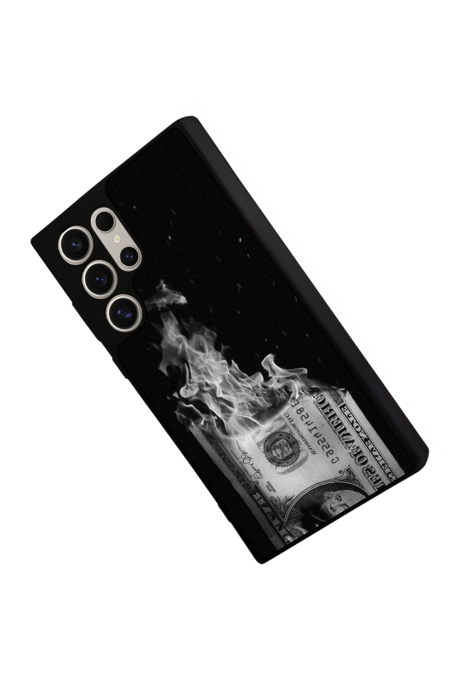 Samsung Galaxy S24 Ultra Uyumlu Para Tasarımlı Glossy Premium Kılıf