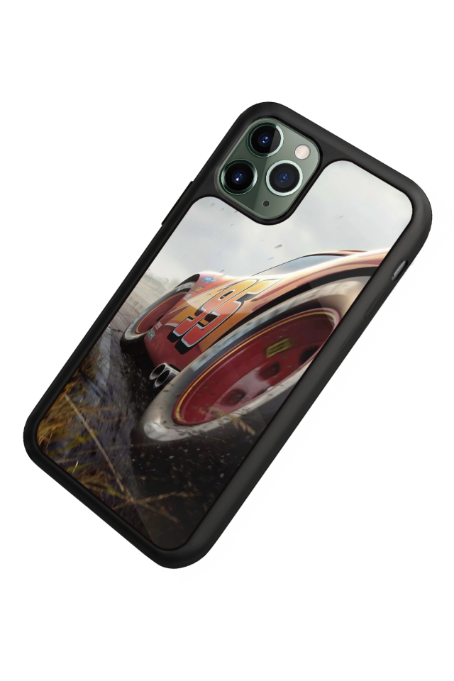 iPhone 11 Pro Max Uyumlu Şimsek McQueen Tasarımlı Glossy Premium Kılıf
