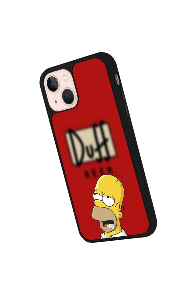 iPhone 14 Plus Uyumlu The Simpsons Tasarımlı Glossy Premium Kılıf