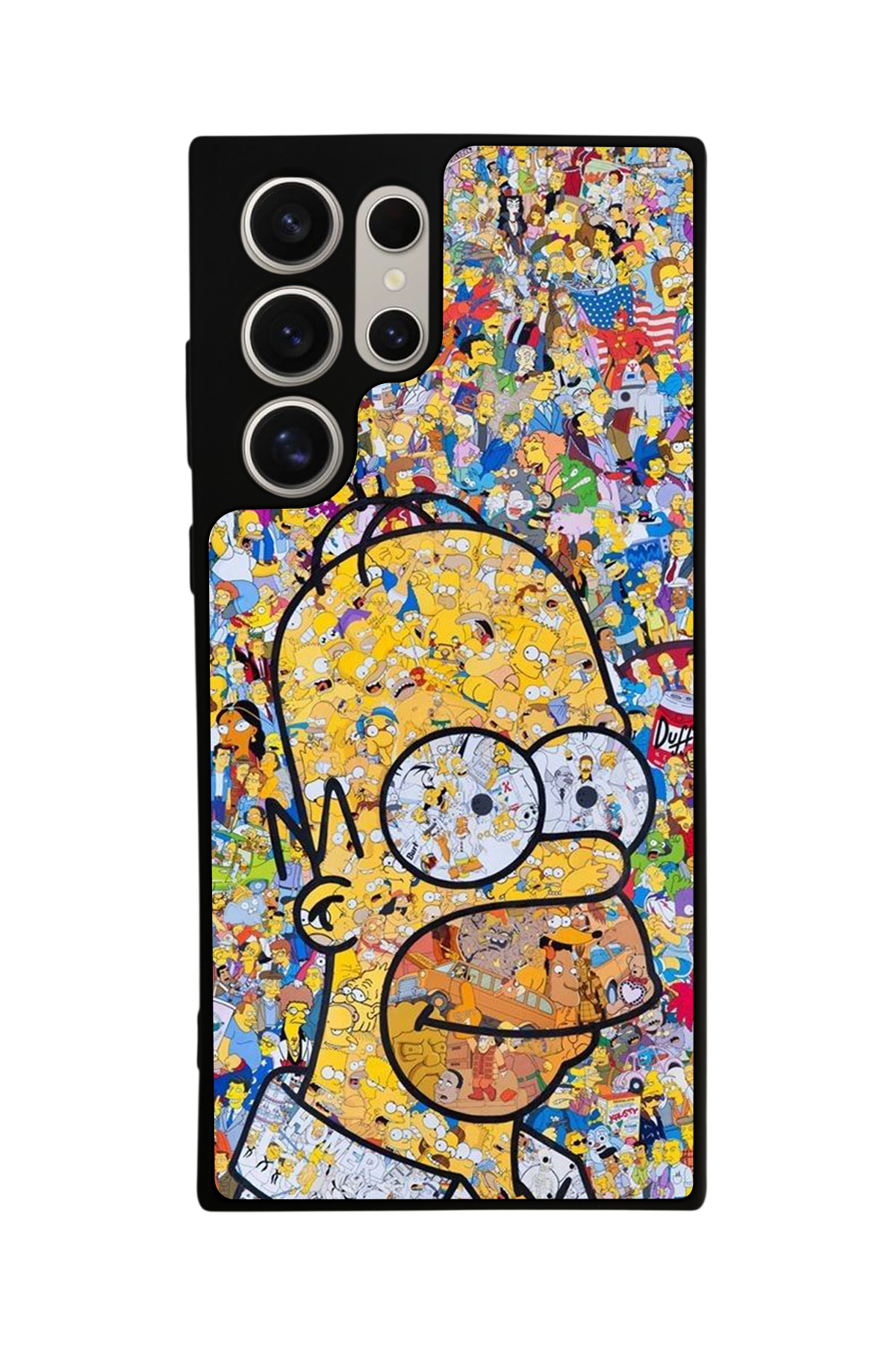 Samsung Galaxy S22 Ultra Uyumlu The Simpsons Tasarımlı Glossy Premium Kılıf